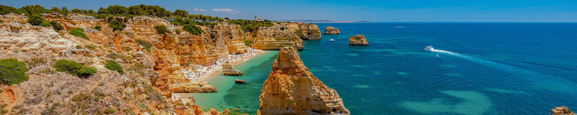 Plage et ses falaises au Portugal, last minute Sunweb