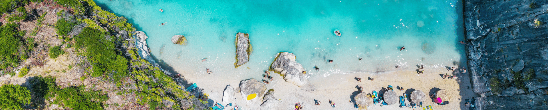 Vue d'en haut plage, Zakynthos, Grèce