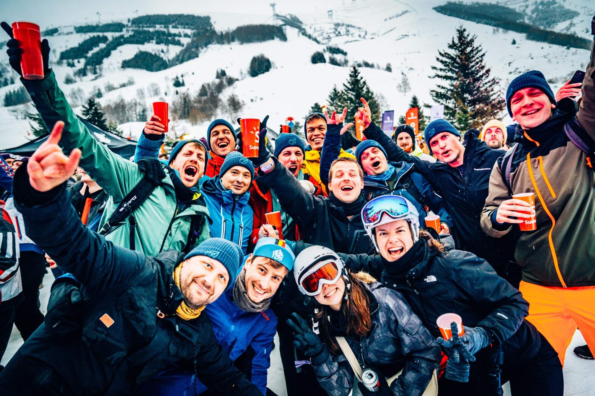 Studio Brussel Snowcase 2025 sfeer Bizkit Park Skyve Les Deux Alpes