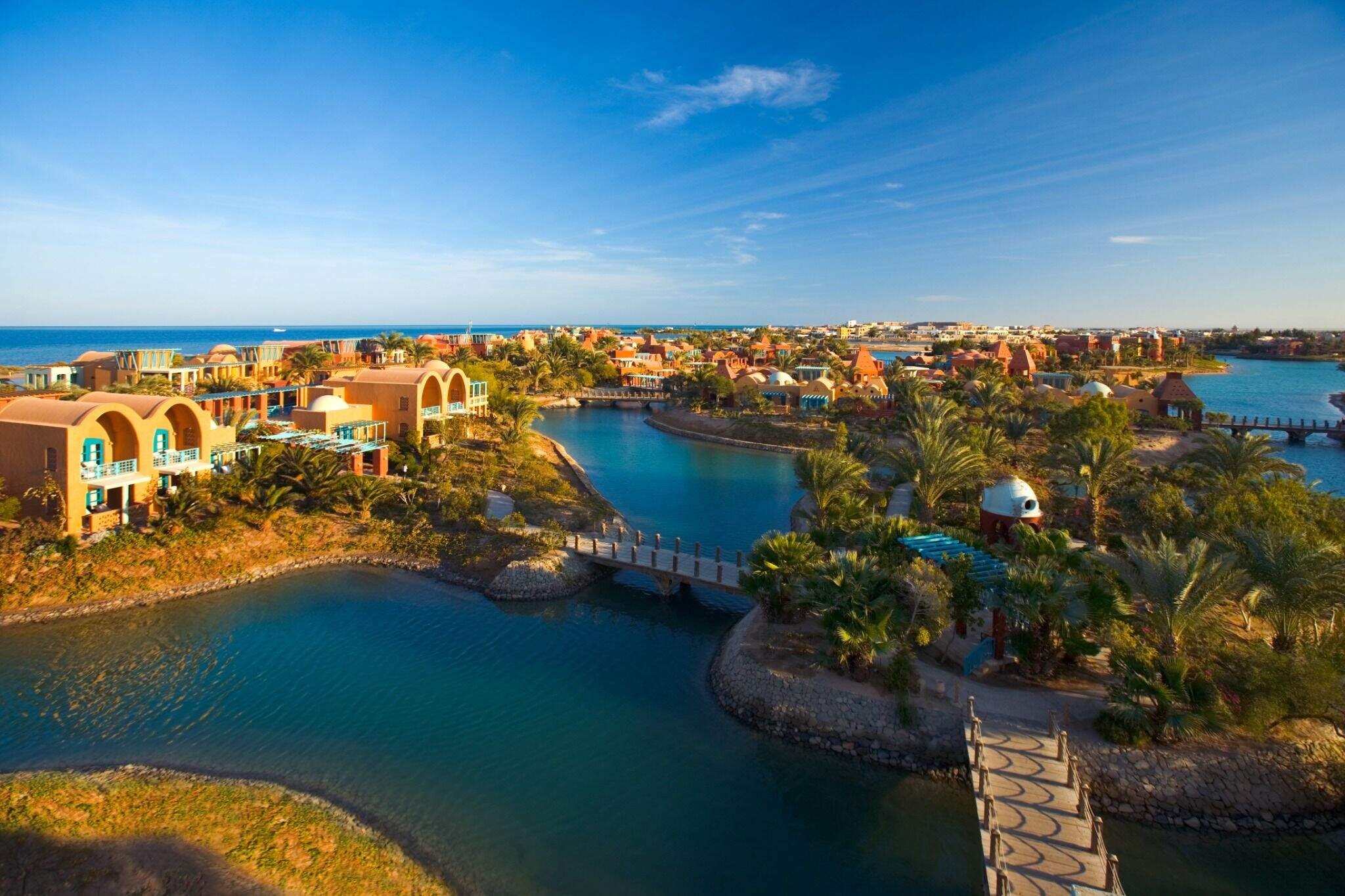 overview el gouna in egypte