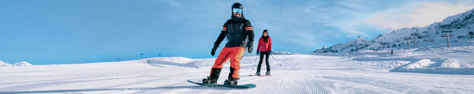 Snowboarder on the slope
