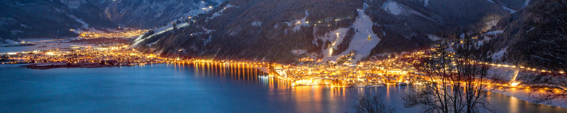 Kaprun na zonsondergang