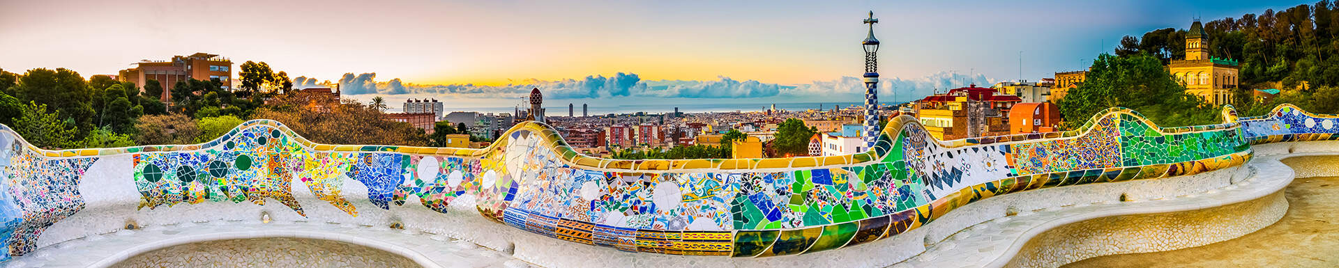 Uitzicht op de Spaanse stad Barcelona